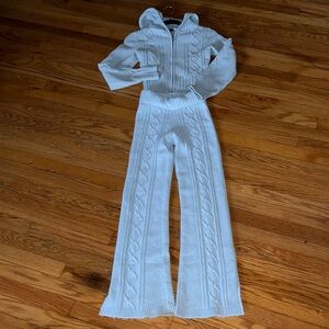 Elegant baby blue Knit set